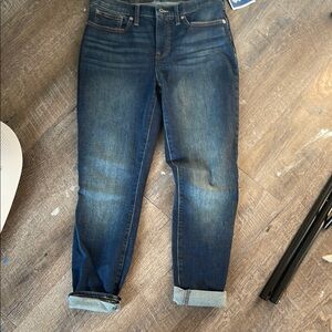 Lucky Brand Blue Boyfriend Jeans with Vintage Fade